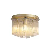 Searchlight Plafondlamp Swizzle 5 lichts Ø 32 cm mat goud
