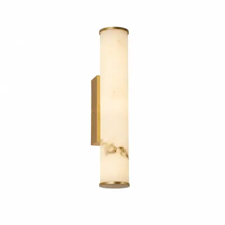 Searchlight Wandlamp Wales H 35 cm IP44 mat goud Searchlight Wandlamp Wales H 35 cm IP44 mat goud