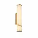 Searchlight Wandlamp Wales H 35 cm IP44 mat goud Searchlight Wandlamp Wales H 35 cm IP44 mat goud
