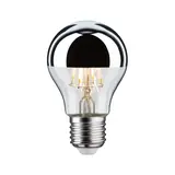 Paulmann LED E27 lamp 4,8 Watt kopspiegel chroom filament
