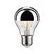 Paulmann LED E27 lamp 4,8 Watt kopspiegel chroom filament Paulmann LED E27 lamp 4,8 Watt kopspiegel chroom filament