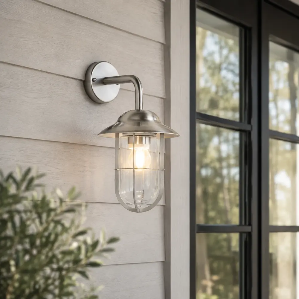 Searchlight Buitenlamp Toronto H 31 cm mat chroom Searchlight Buitenlamp Toronto H 31 cm mat chroom