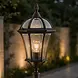 Searchlight Buitenlamp Capri H 140 cm bruin