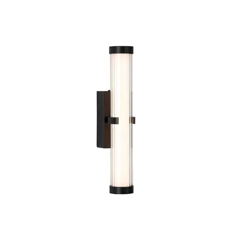 Searchlight Wandlamp Clamp H 32,5 cm IP44 zwart Searchlight Wandlamp Clamp H 32,5 cm IP44 zwart
