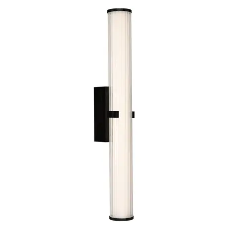 Searchlight Wandlamp Clamp H 63 cm IP44 zwart Searchlight Wandlamp Clamp H 63 cm IP44 zwart
