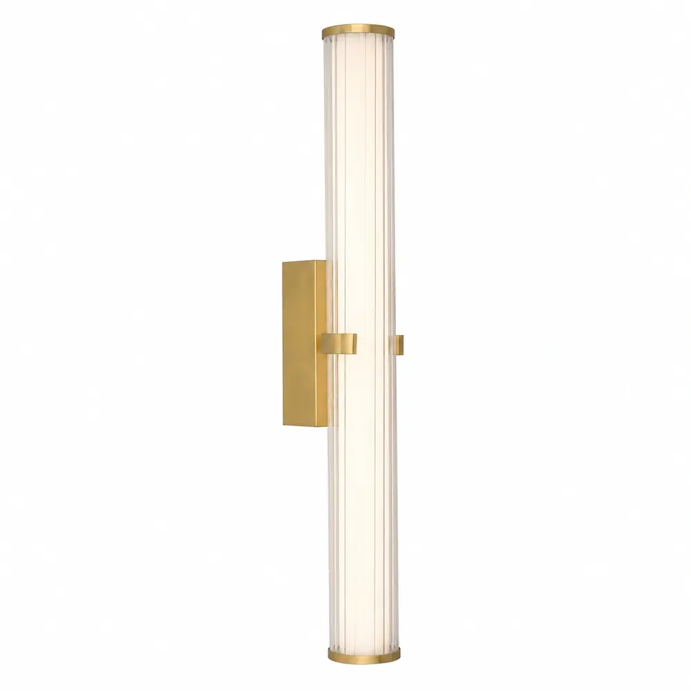 Searchlight Wandlamp Clamp H 63 cm IP44 goud