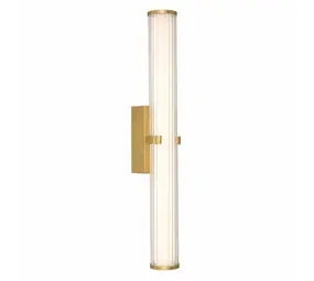 Searchlight Wandlamp Clamp H 63 cm IP44 goud