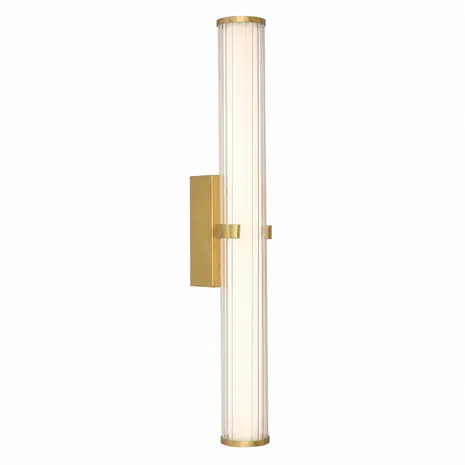 Searchlight Wandlamp Clamp H 63 cm IP44 goud