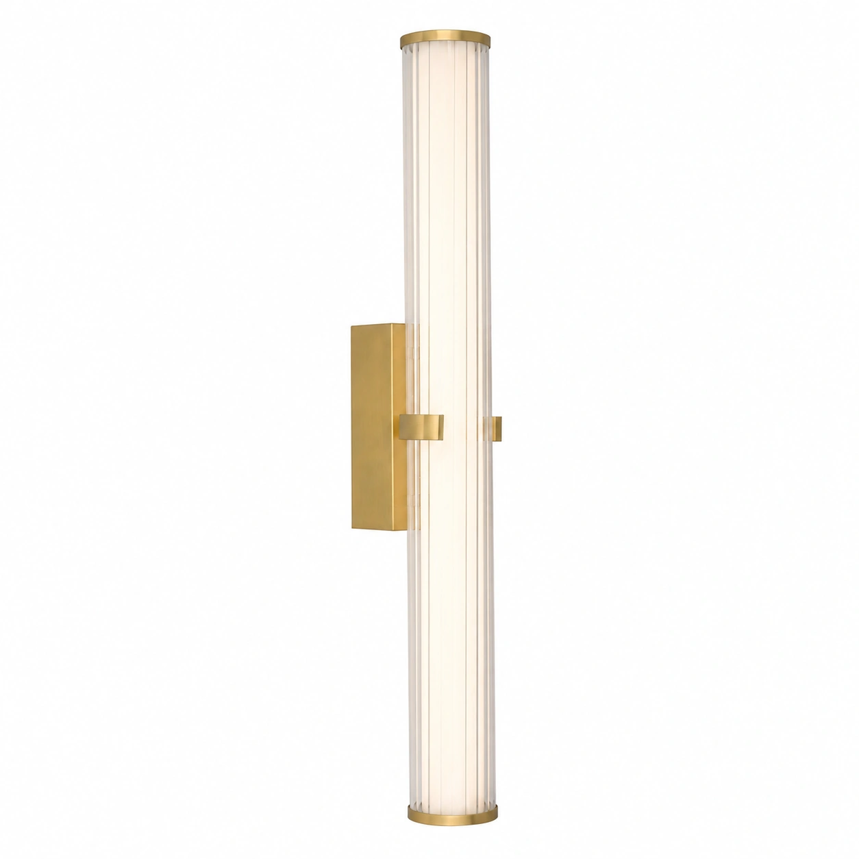 Searchlight Wandlamp Clamp H 63 cm IP44 goud