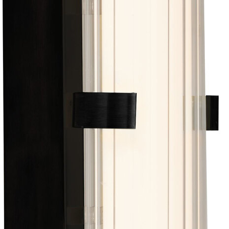 Searchlight Wandlamp Clamp H 32,5 cm IP44 zwart Searchlight Wandlamp Clamp H 32,5 cm IP44 zwart
