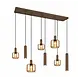 Trio Leuchten Hanglamp Mataro 8 lichts L 118 cm brons goud