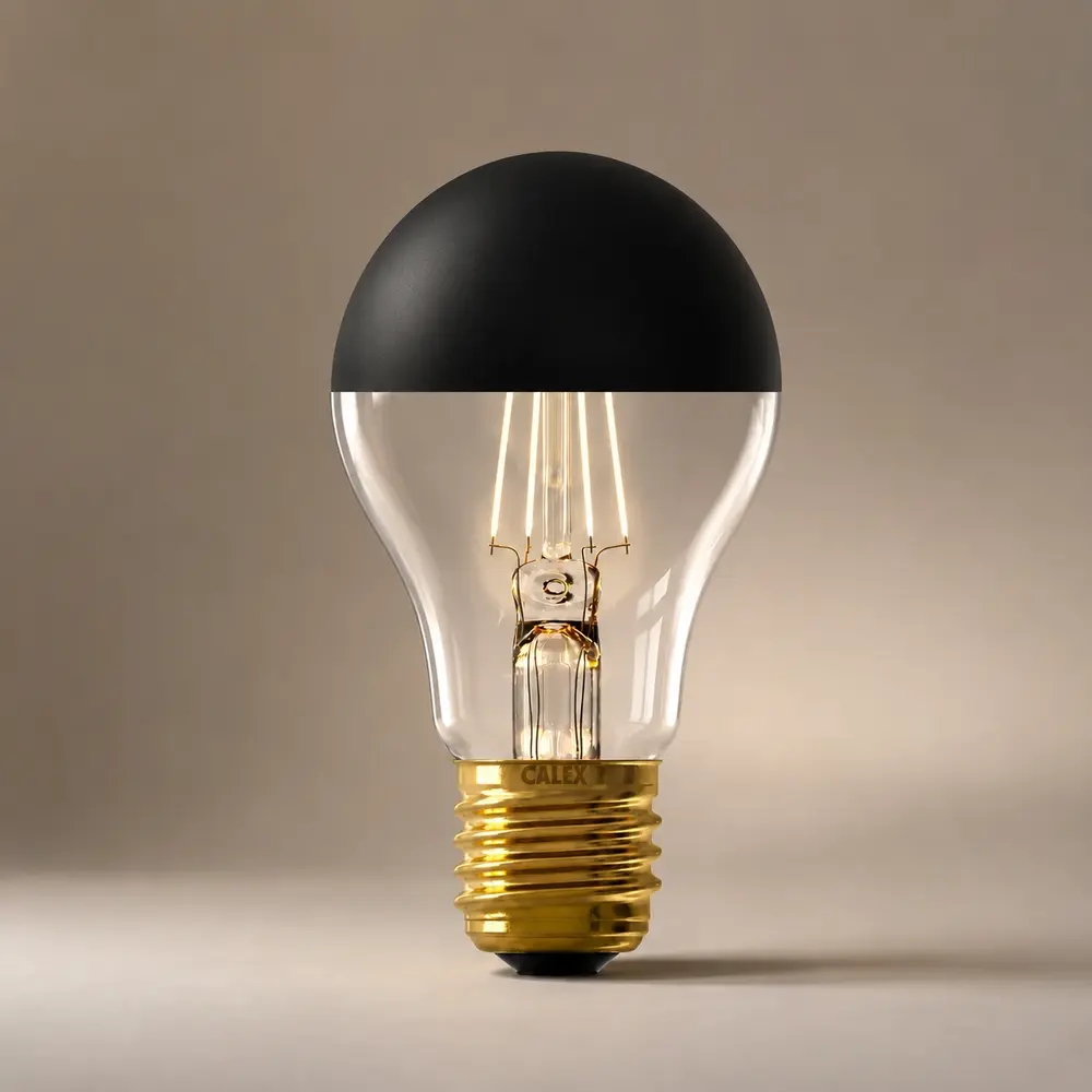 Calex LED E27 lamp 4 Watt kopspiegel zwart
