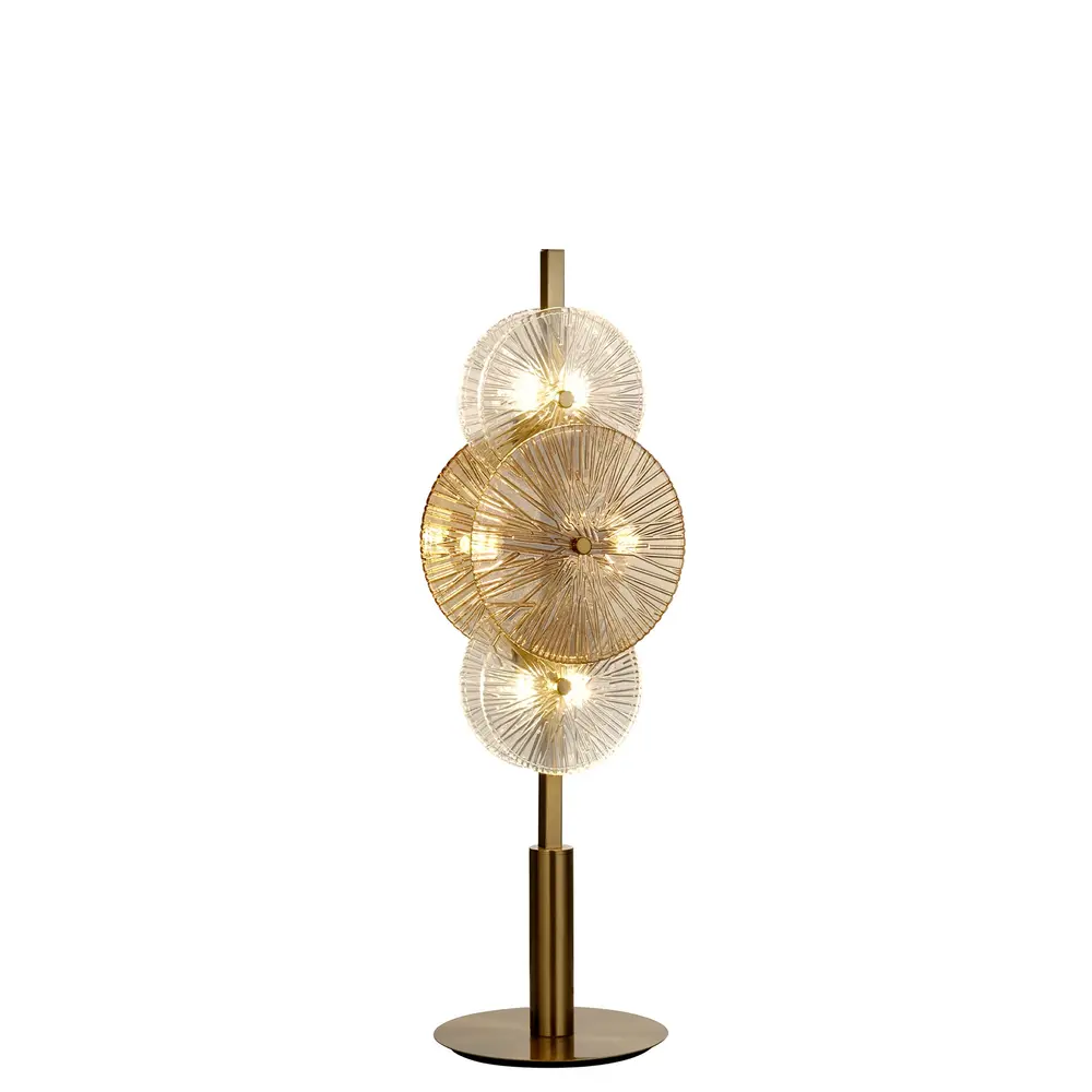 Searchlight Tafellamp Wagon wheel H 66,5 cm brons