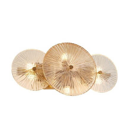 Searchlight Plafondlamp Wagon wheel L 40 cm brons