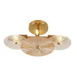 Searchlight Plafondlamp Wagon wheel L 40 cm brons Searchlight Plafondlamp Wagon wheel L 40 cm brons
