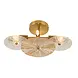 Searchlight Plafondlamp Wagon wheel L 40 cm brons