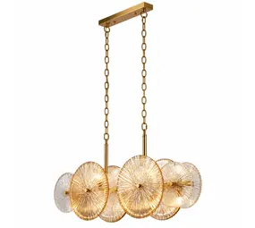 Searchlight Hanglamp Wagon wheel 10 lichts L 90 cm brons
