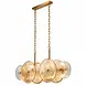 Searchlight Hanglamp Wagon wheel 10 lichts L 90 cm brons