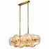 Hanglamp Wagon wheel 10 lichts L 90 cm brons