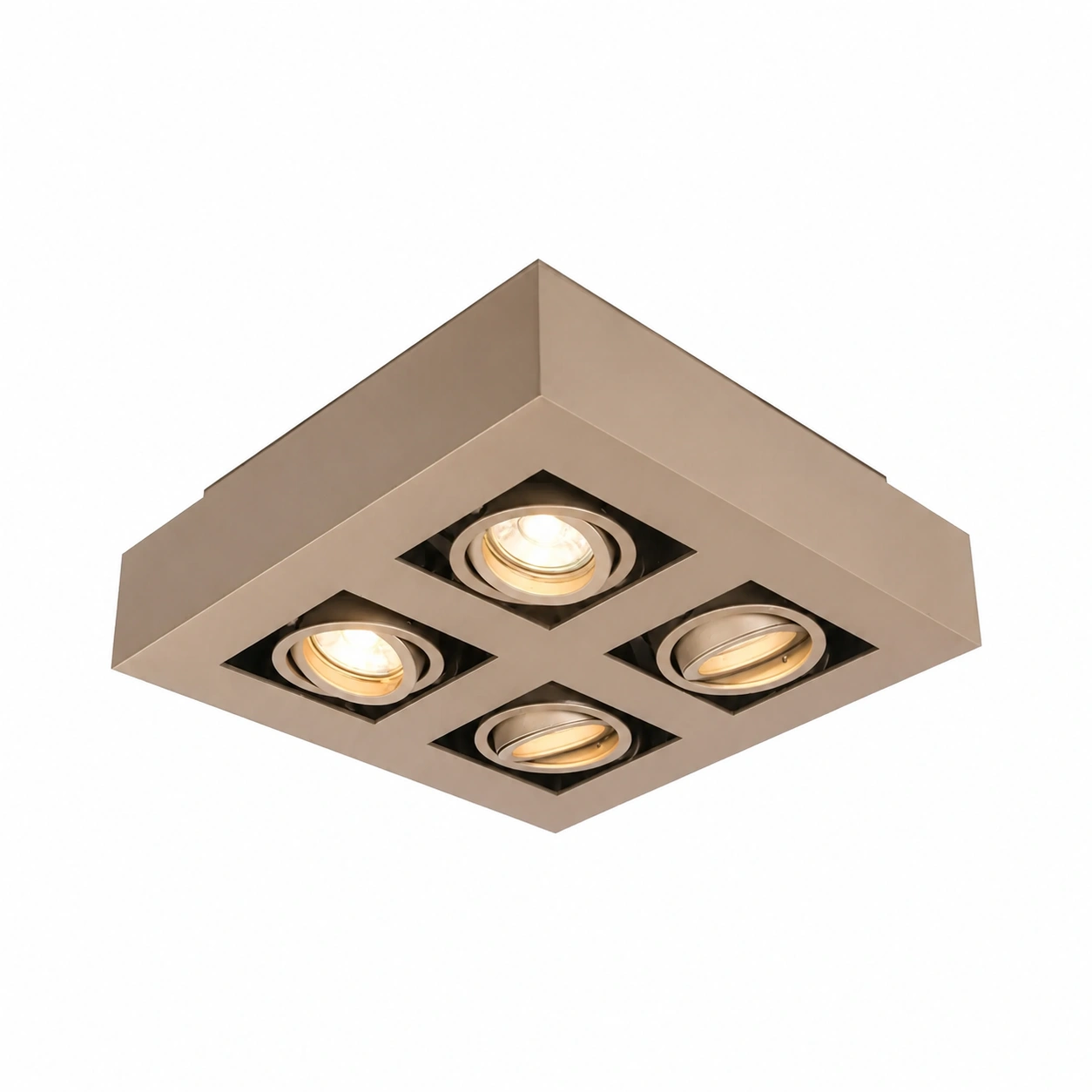 Artdelight Spot Bosco 4 lichts L 25 cm B 25 cm champagne