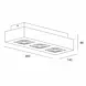 Artdelight Spot Bosco 3 lichts L 36 cm B 14 cm champagne