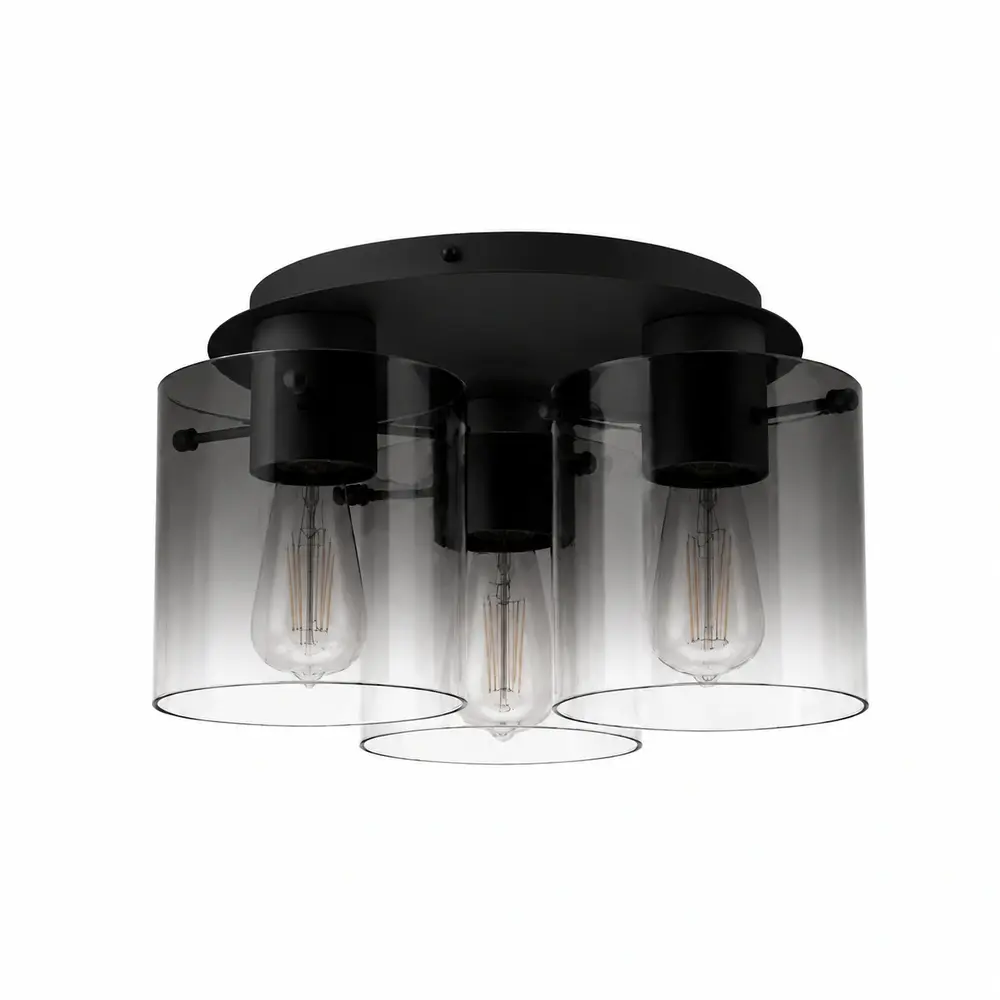Searchlight Plafondlamp Sweden 3 lichts Ø 39 cm zwart Searchlight Plafondlamp Sweden 3 lichts Ø 39 cm zwart