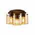 Plafondlamp Sweden 3 lichts Ø 39 cm bruin
