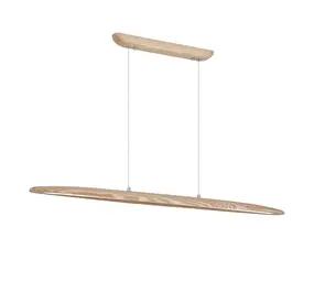 Searchlight Hanglamp Kenzie L 120 cm hout beige Searchlight Hanglamp Kenzie L 120 cm hout beige