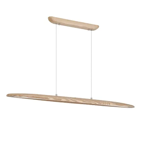 Searchlight Hanglamp Kenzie L 120 cm hout beige Searchlight Hanglamp Kenzie L 120 cm hout beige