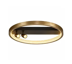 Searchlight Plafondlamp Grace Ø 50 cm zwart goud Searchlight Plafondlamp Grace Ø 50 cm zwart goud
