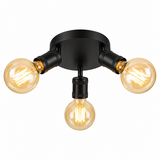 Searchlight Plafondlamp Dance Ø 30 cm zwart Searchlight Plafondlamp Dance Ø 30 cm zwart