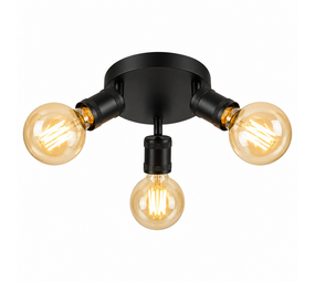 Searchlight Plafondlamp Dance Ø 30 cm zwart Searchlight Plafondlamp Dance Ø 30 cm zwart