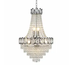 Searchlight Hanglamp Louis Phillipe 6 lichts Ø 40 cm chroom