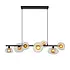 Hanglamp Sunbeam 7 lichts L 93 cm zwart Hanglamp Sunbeam 7 lichts L 93 cm zwart