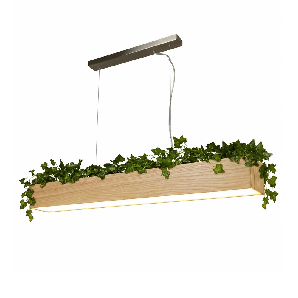 Searchlight Hanglamp Ash L 115 cm hout