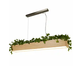 Searchlight Hanglamp Ash L 115 cm hout
