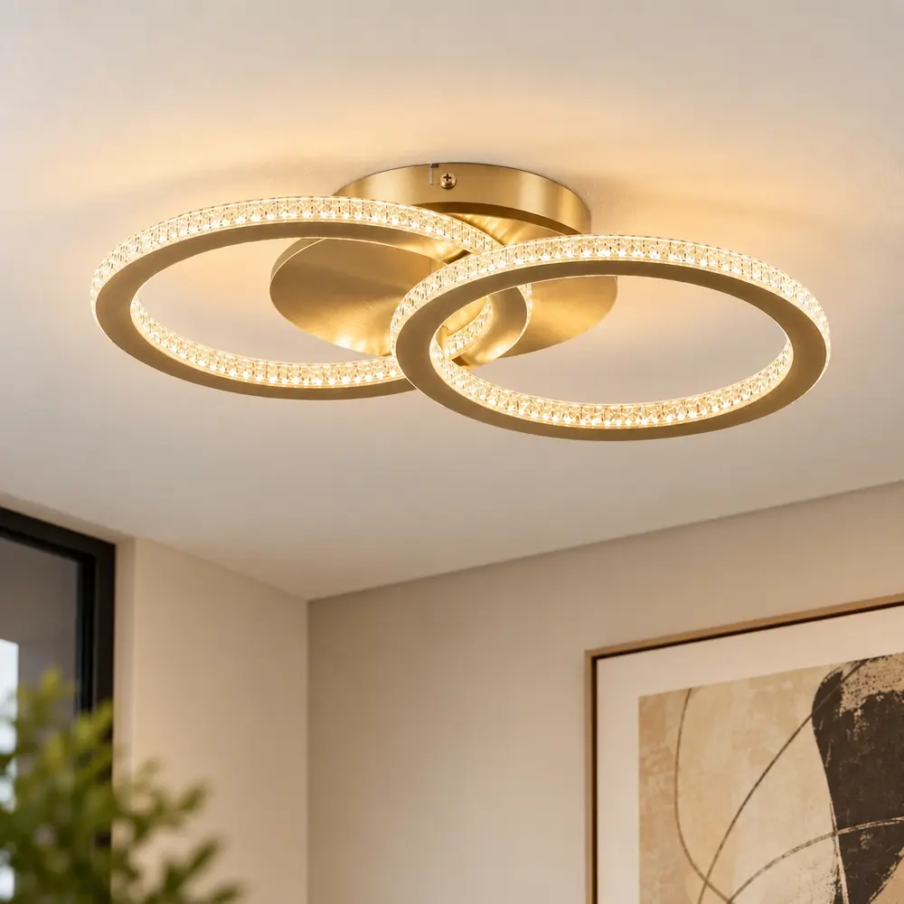 Searchlight Plafondlamp Specs L 42,5 cm champagne Searchlight Plafondlamp Specs L 42,5 cm champagne
