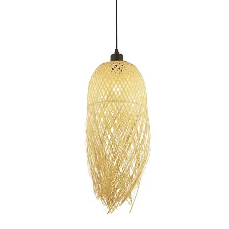 Searchlight Hanglamp Bali Ø 20 cm bamboe beige