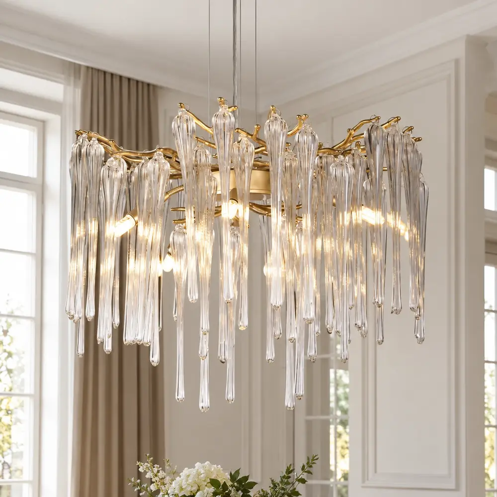 Searchlight Hanglamp Heritage Ø 50 cm mat goud Searchlight Hanglamp Heritage Ø 50 cm mat goud