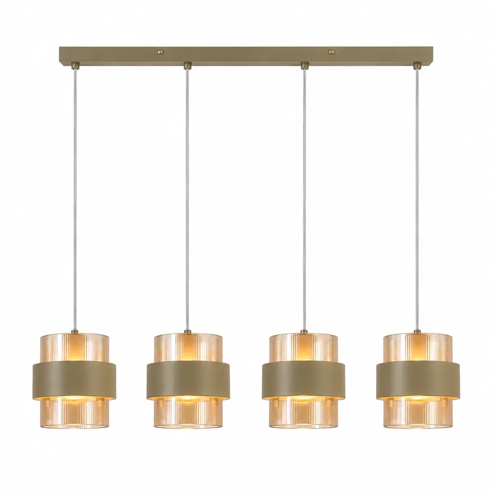 Searchlight Hanglamp Royal 4 lichts L 93 cm beige