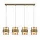 Searchlight Hanglamp Royal 4 lichts L 93 cm beige