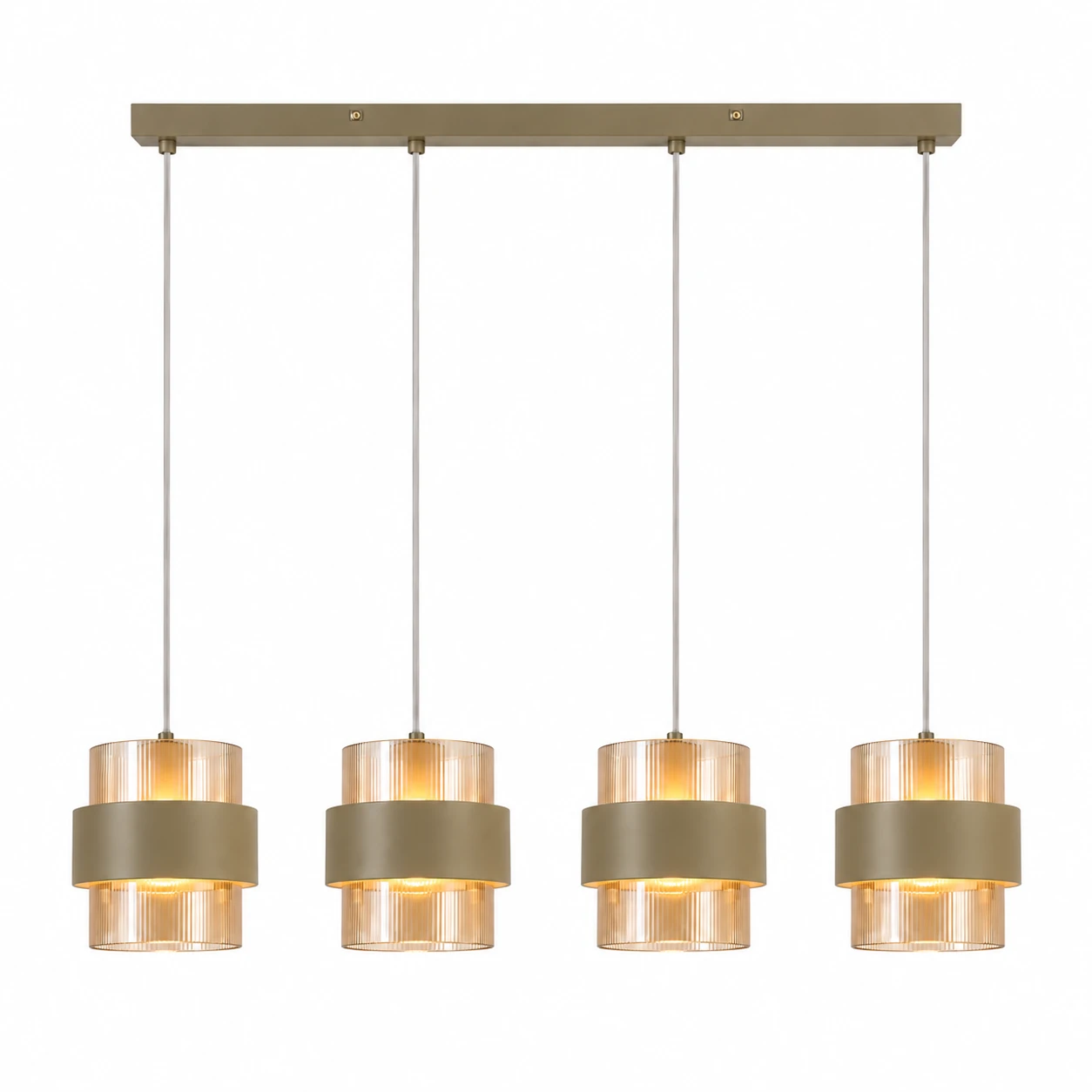 Searchlight Hanglamp Royal 4 lichts L 93 cm beige