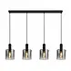 Searchlight Hanglamp Sweden 4 lichts L 142 cm zwart Searchlight Hanglamp Sweden 4 lichts L 142 cm zwart