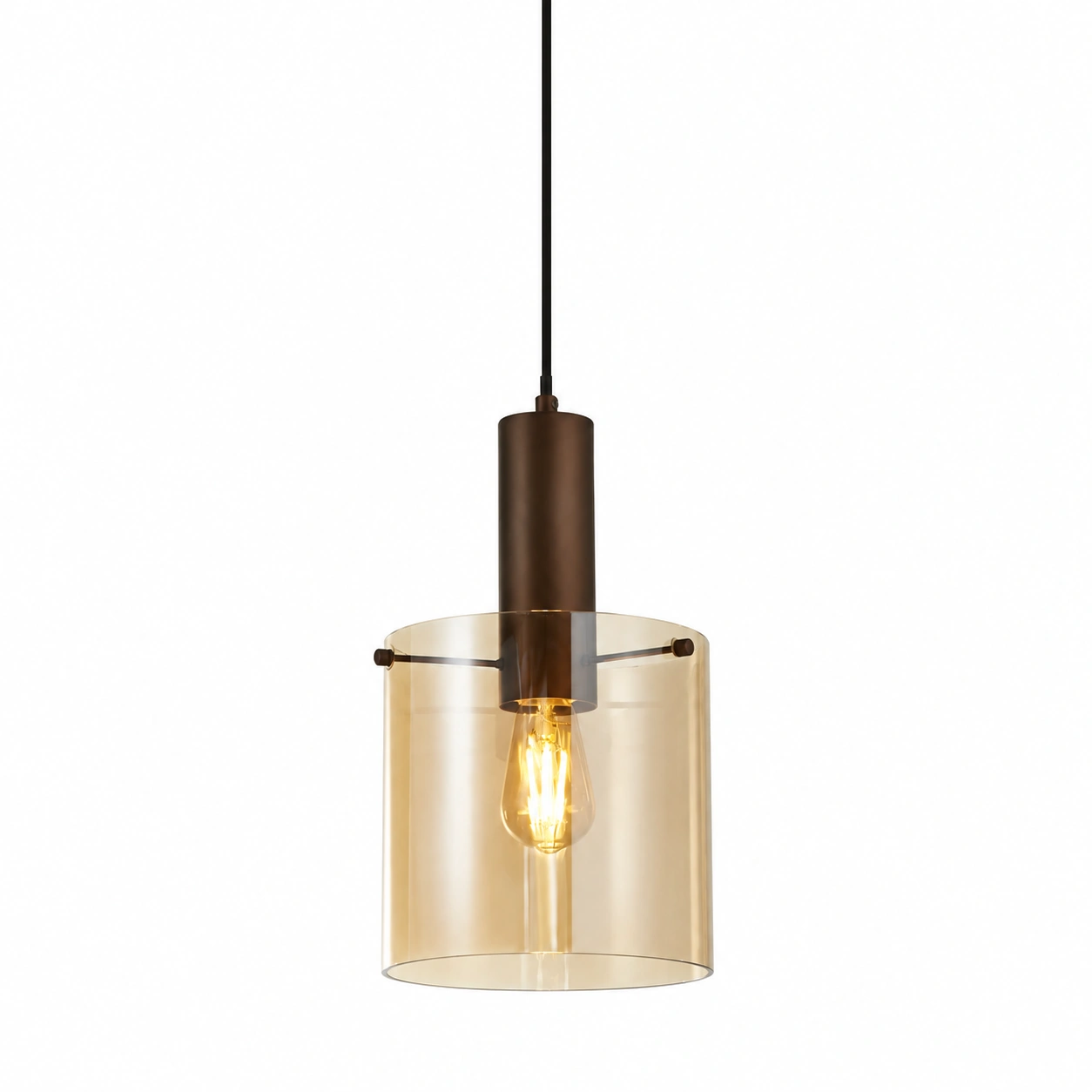 Searchlight Hanglamp Sweden Ø 22 cm bruin