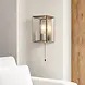 Searchlight Wandlamp Heaton H 23,5 cm zilver goud Searchlight Wandlamp Heaton H 23,5 cm zilver goud
