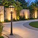 Searchlight Buitenlamp Capri H 140 cm bruin