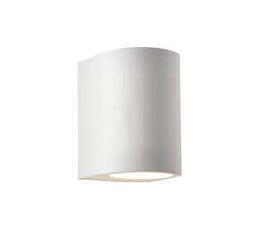 Searchlight Wandlamp Plaster H 15 cm wit