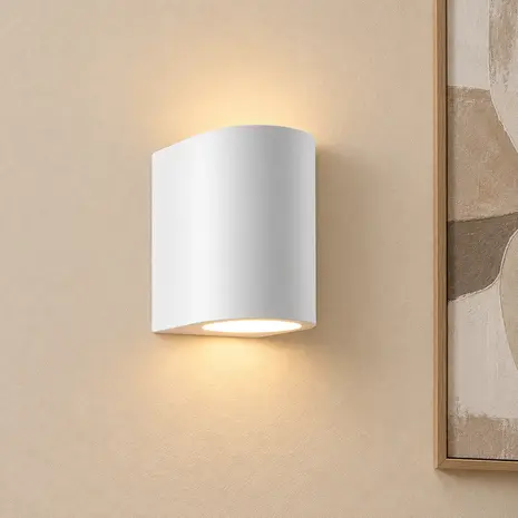 Searchlight Wandlamp Plaster H 15 cm wit