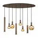 Searchlight Hanglamp Lyon 8 lichts L 140 cm brons goud Searchlight Hanglamp Lyon 8 lichts L 140 cm brons goud