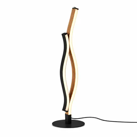 Searchlight Tafellamp Bloom H 48 cm zwart